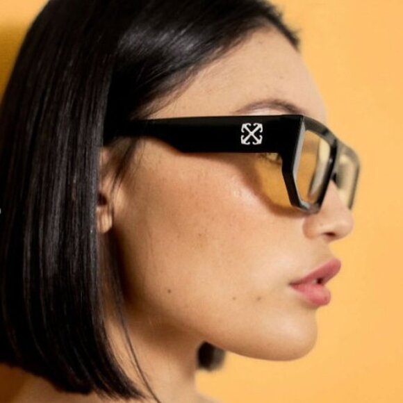 Off-White OERI13F VANCOUVER 4545 Sunglasses Blue Geometric Frame, Blue Lenses - Picture 10 of 12